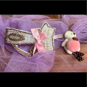 🧸HANDMADE 2 PC/SET HEADBAND & Clip 🎀✨